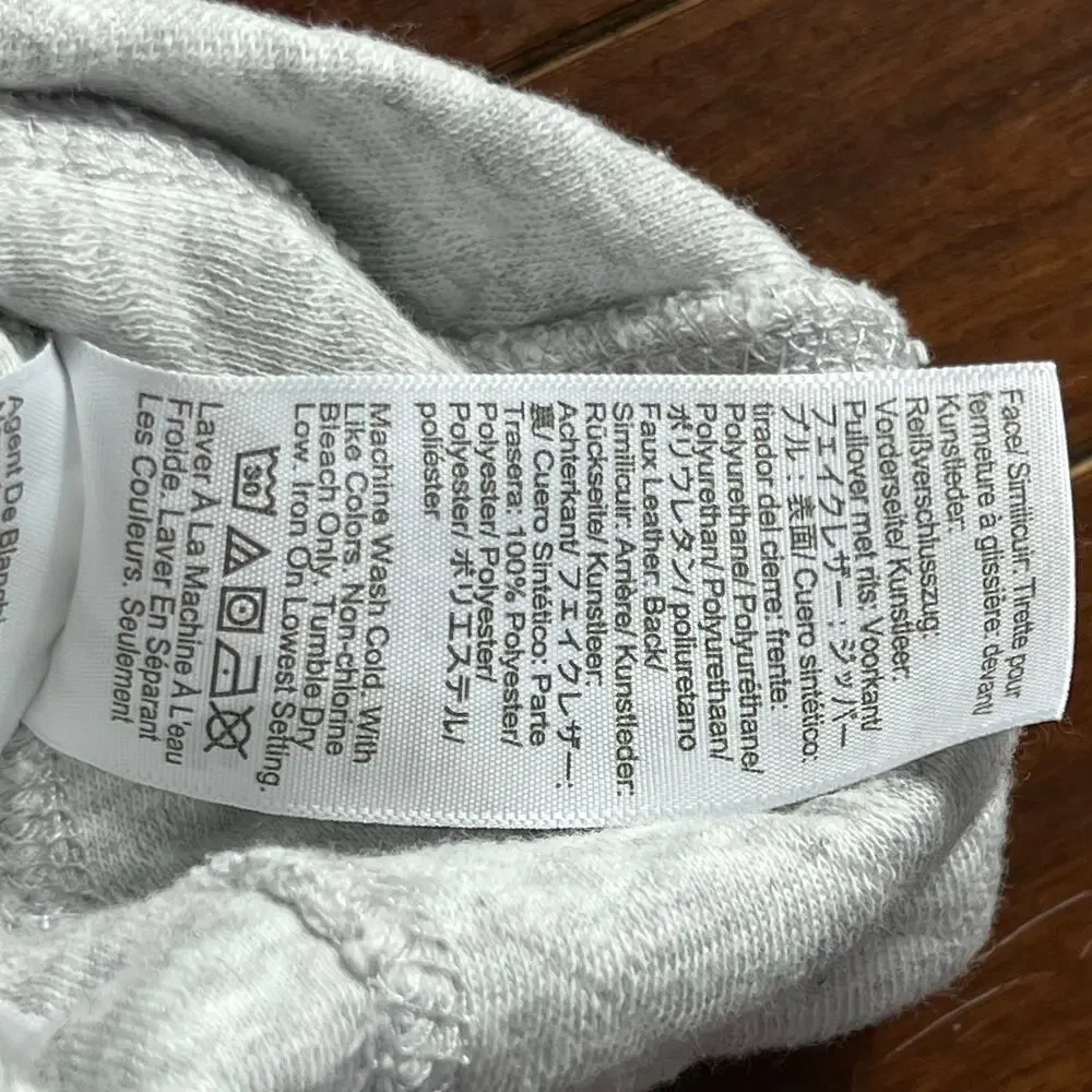 J. Crew Men's Quilted Quarter-Zip Sweatshirt Long Sleeve Heather Slate Sz L NWT